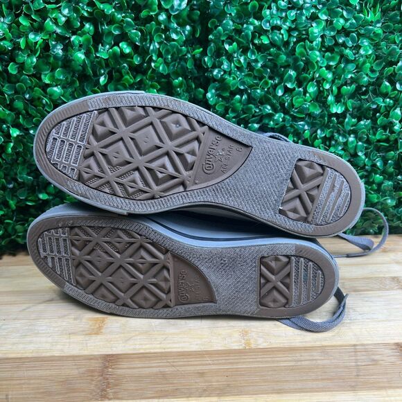 Converse Chuck Taylor Gray Pin Stripe Hi Tops Shoes Mens Sz 6 Womens Sz 8 - Picture 6 of 8